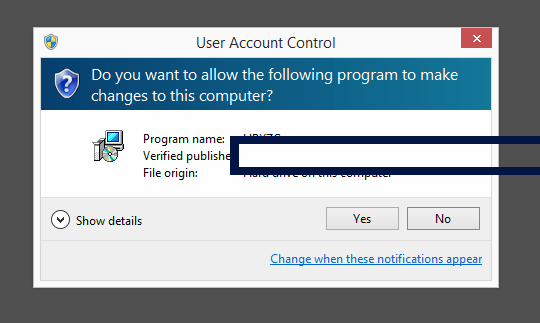 Screenshot where Tenorshare (Hongkong) Limited appears as the verified publisher in the UAC dialog